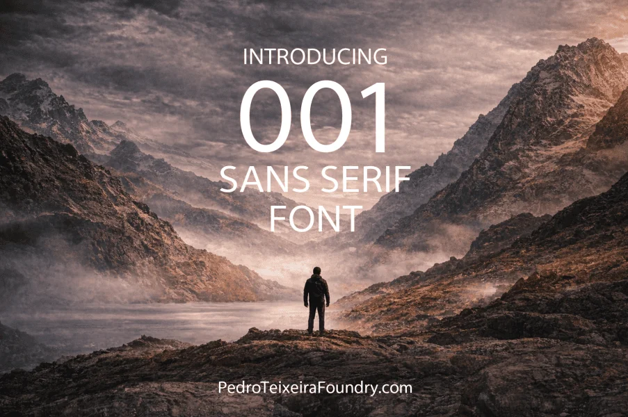 001 Sans Serif.DEMO Font preview 2