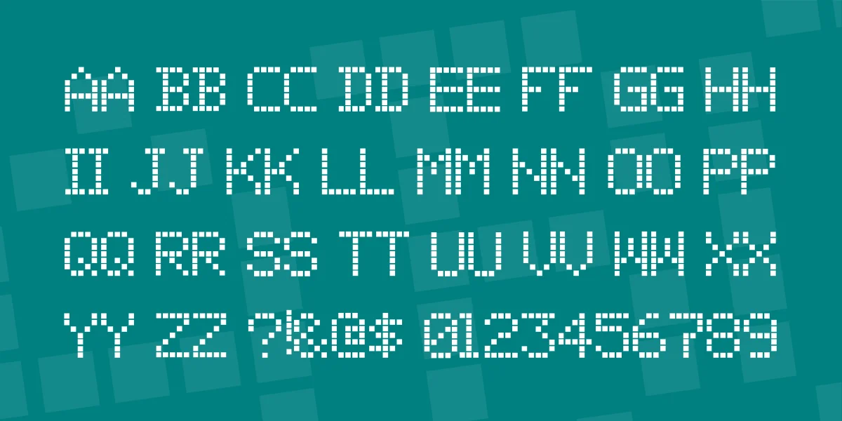 01 Digit Font preview 3