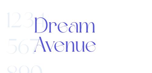 Dream Avenue font preview 4