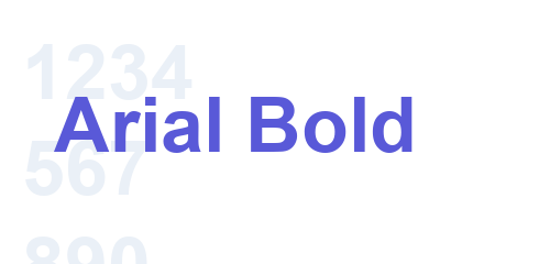 Arial Bold Font preview 2