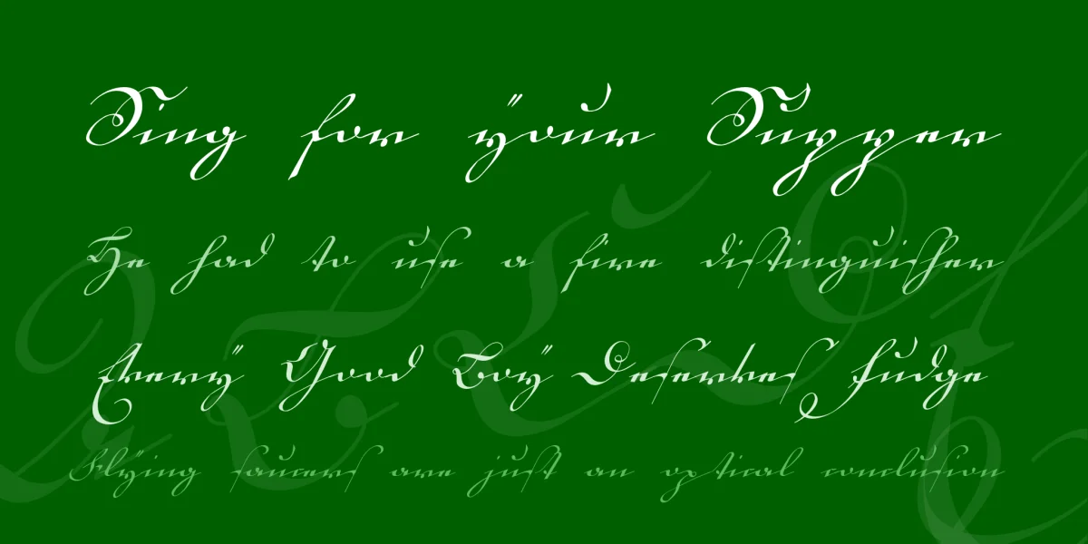 18th Century Kurrent Font Family preview 2