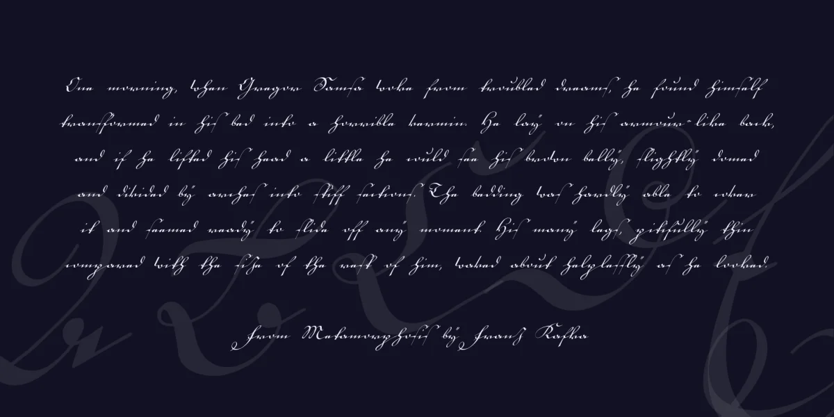 18th Century Kurrent Font Family preview 3