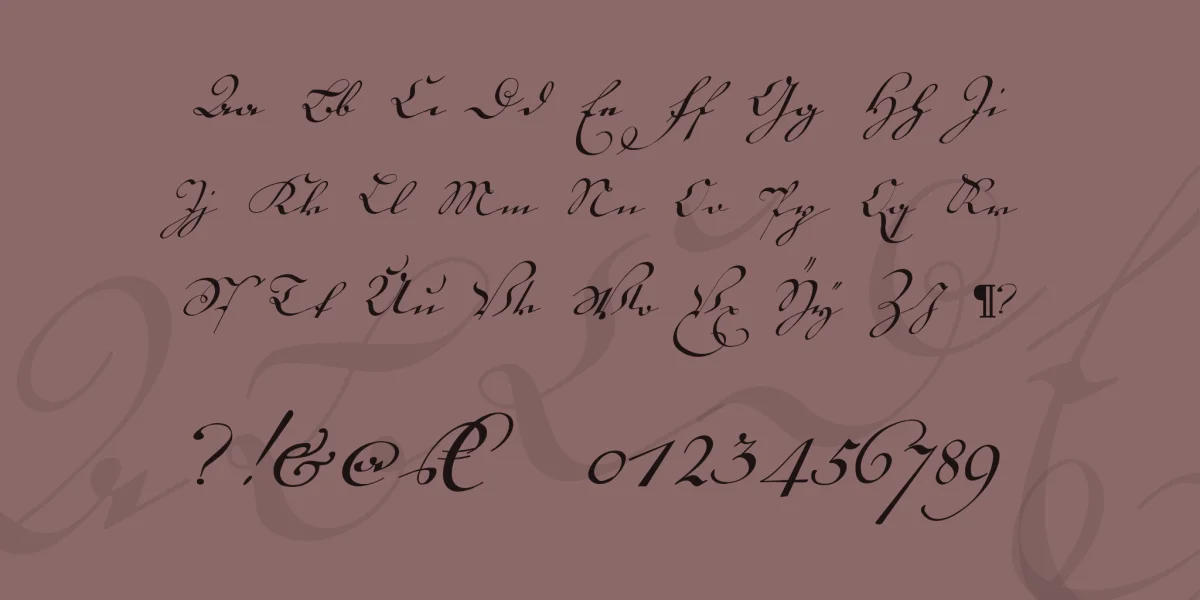 18th Century Kurrent Font Family preview 4