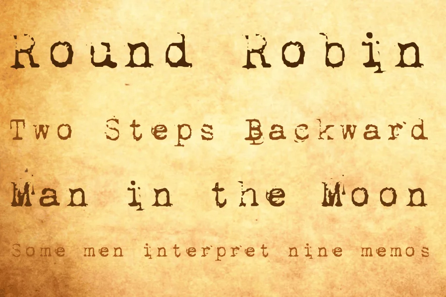 1942 report Font preview 2