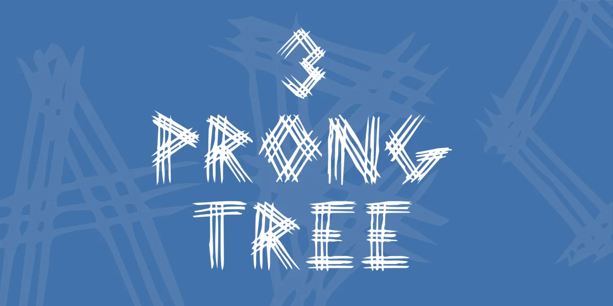 3 Prong Tree Font
