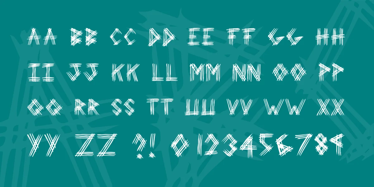 3 Prong Tree Font preview 2
