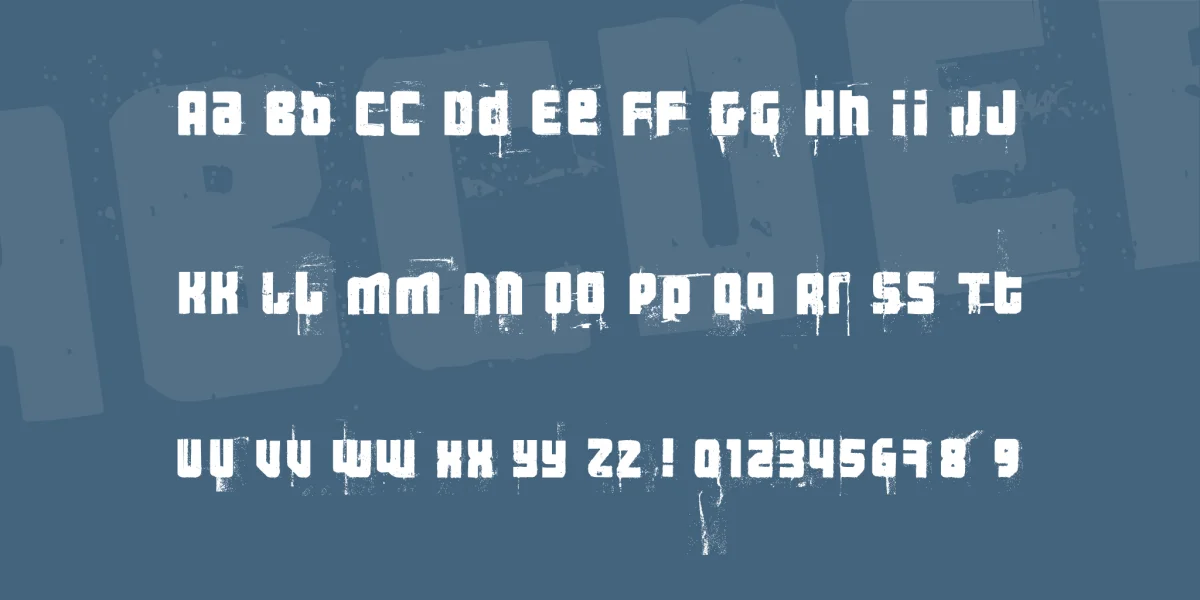 3 theHard way RMX Font preview 2