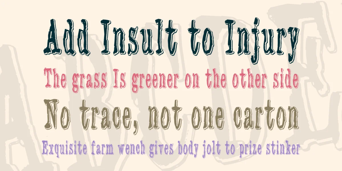 3 Times Recycled Old Newspaper Font preview 2
