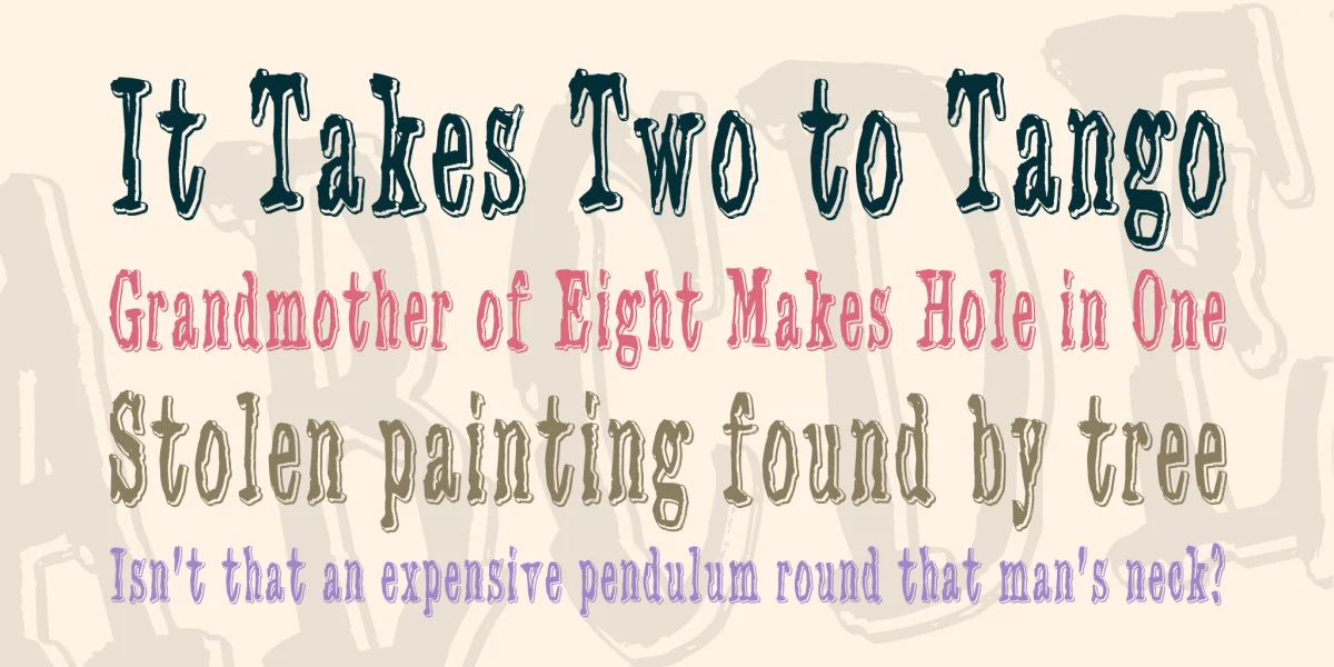 3 Times Recycled Old Newspaper Font preview 5