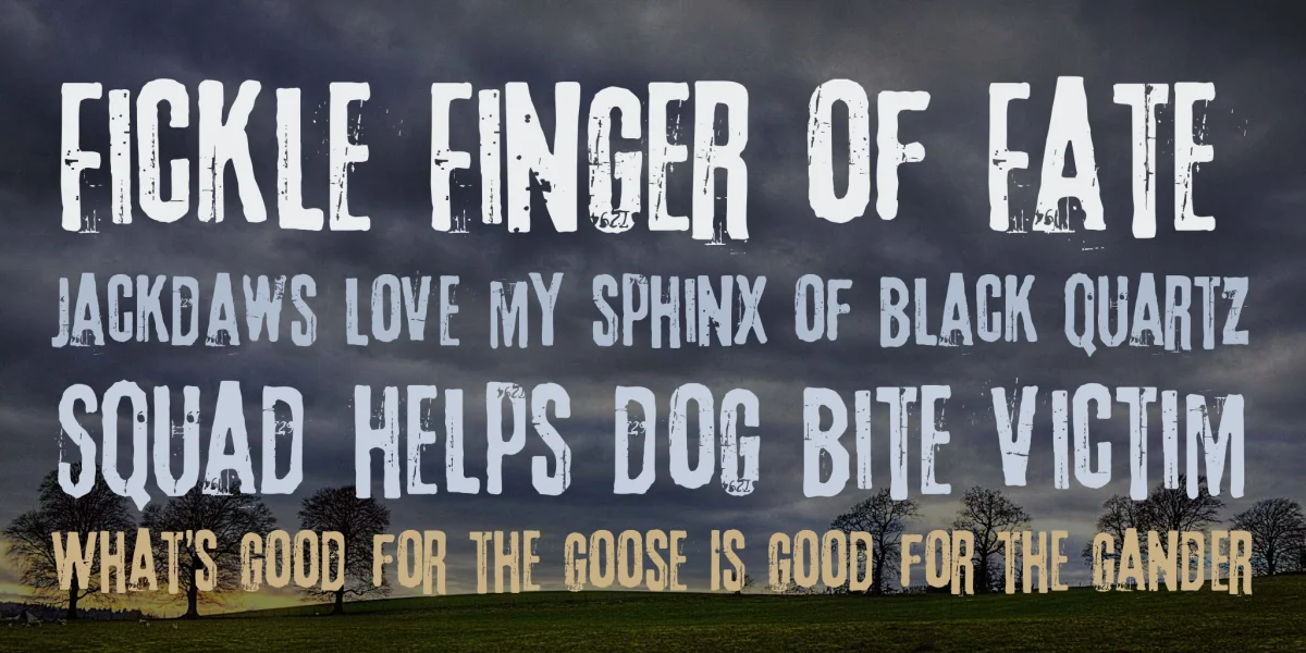 3rd Man Font preview 2