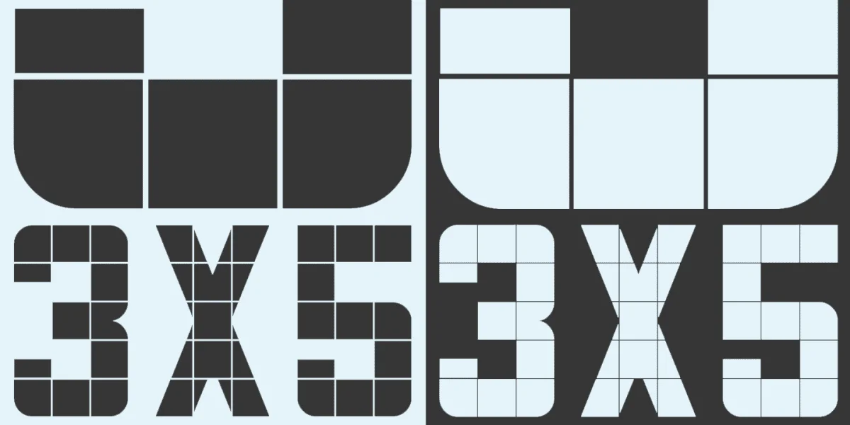 3x5 Font Family preview 3