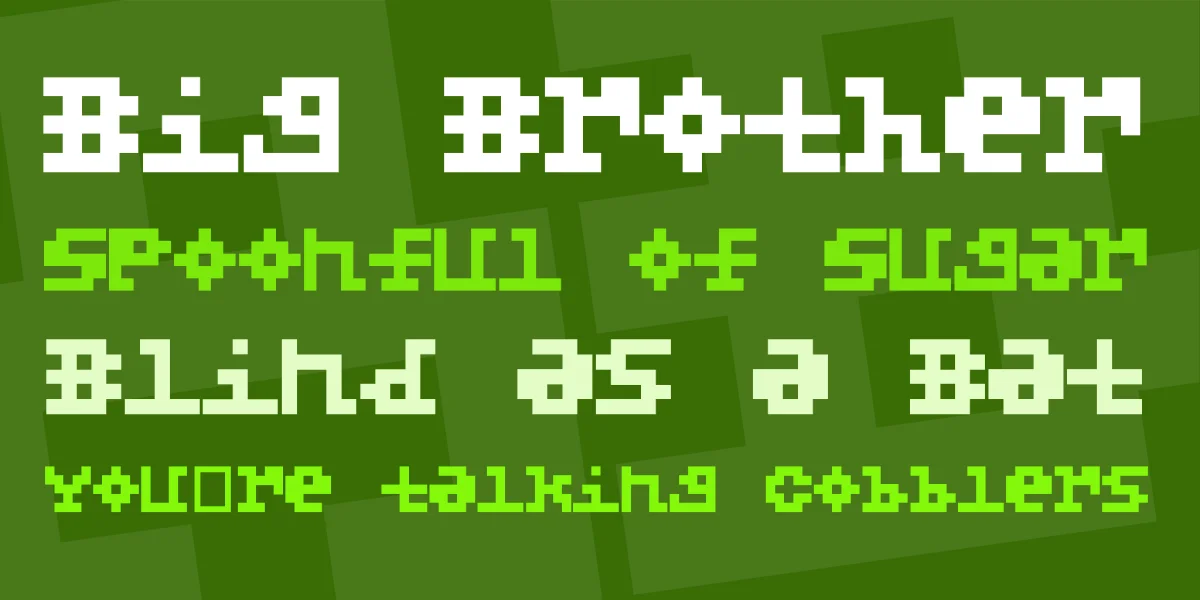 5X5 Font preview 2