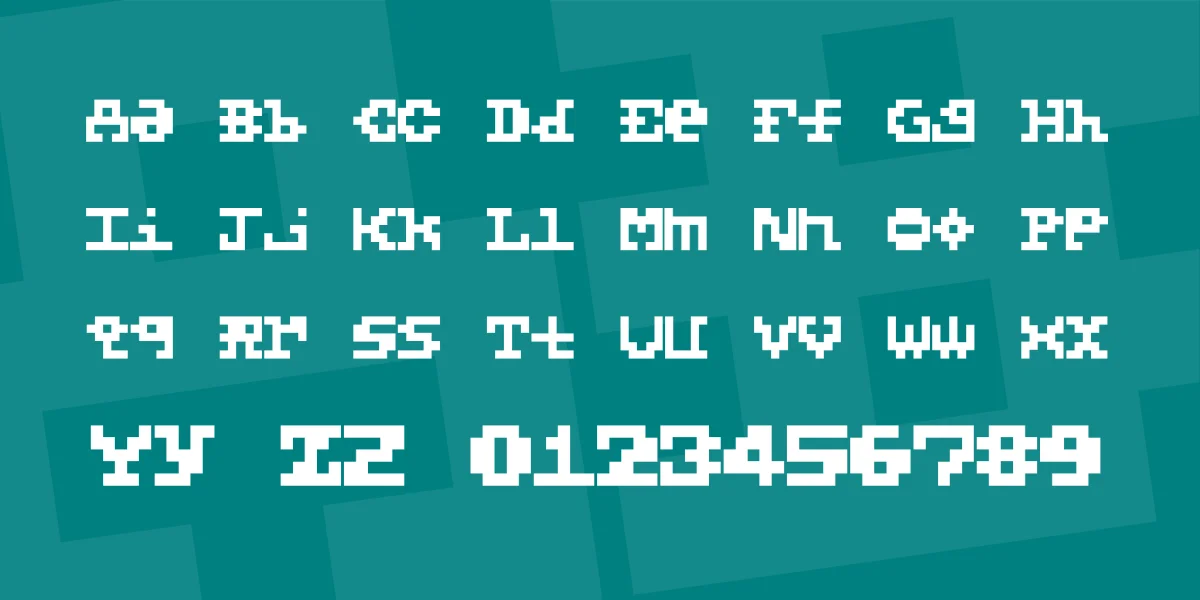 5X5 Font preview 4