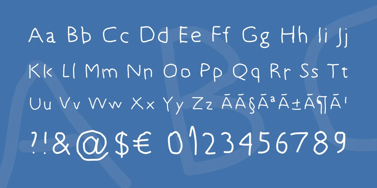 5yearsoldfont Font preview 4