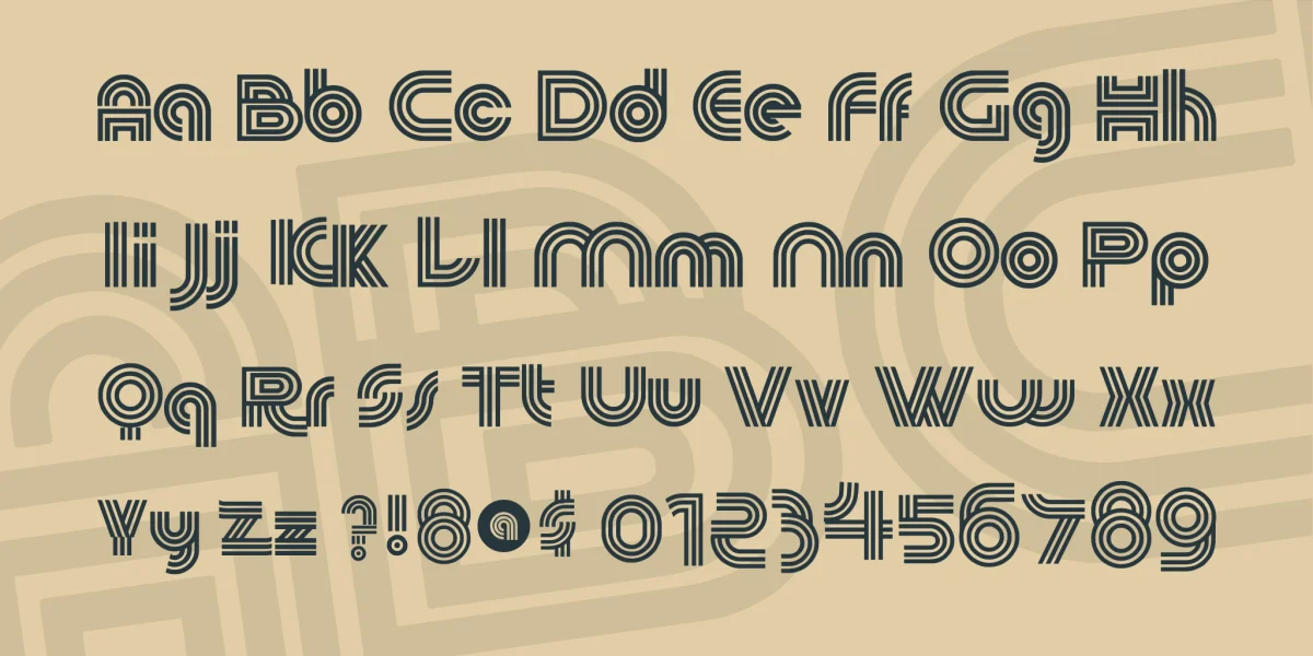 60s Pop Font preview 3
