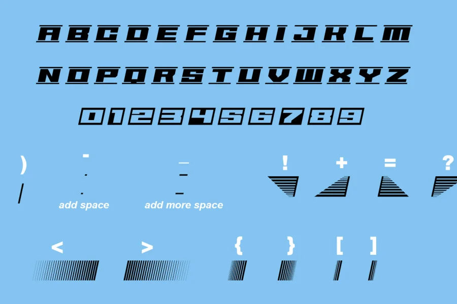 62DRAGZ Font preview 3