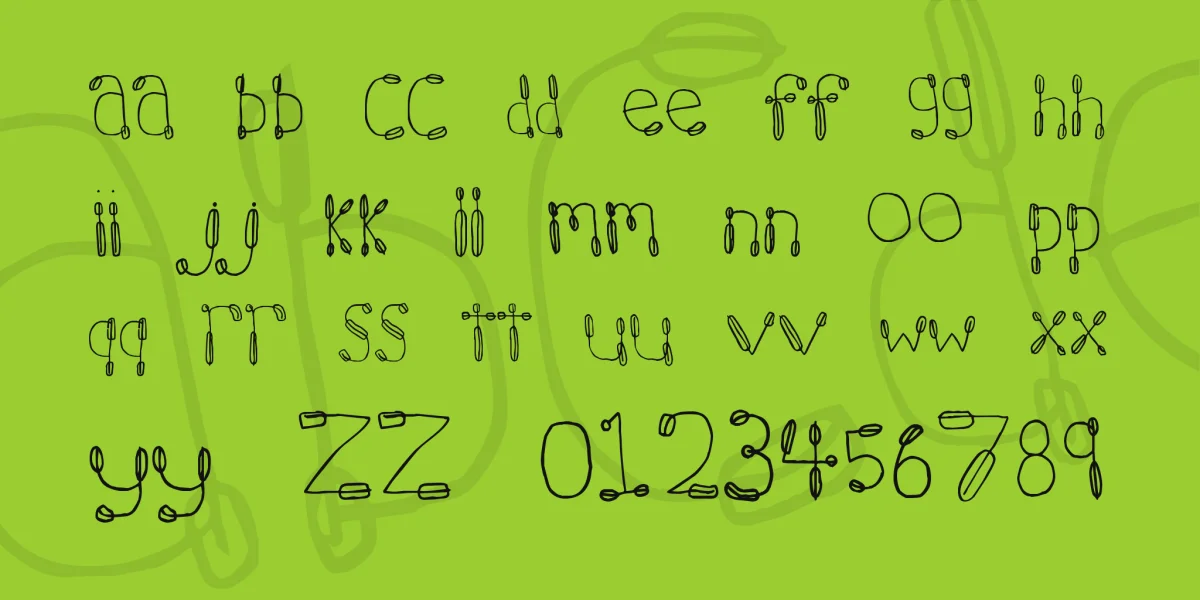 7 hours Font preview 2
