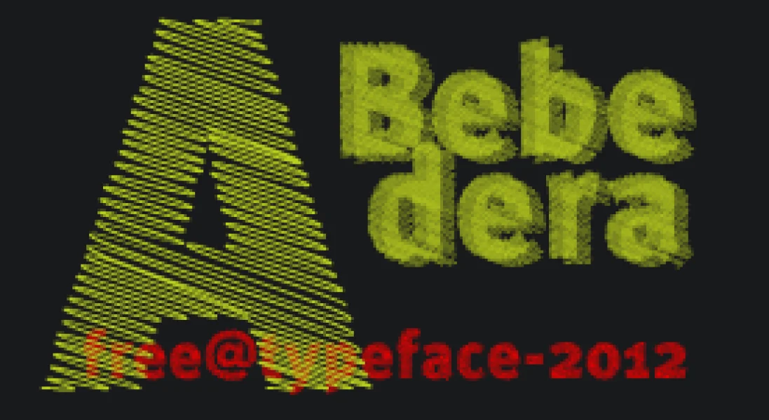 A Bebedera Font preview 2