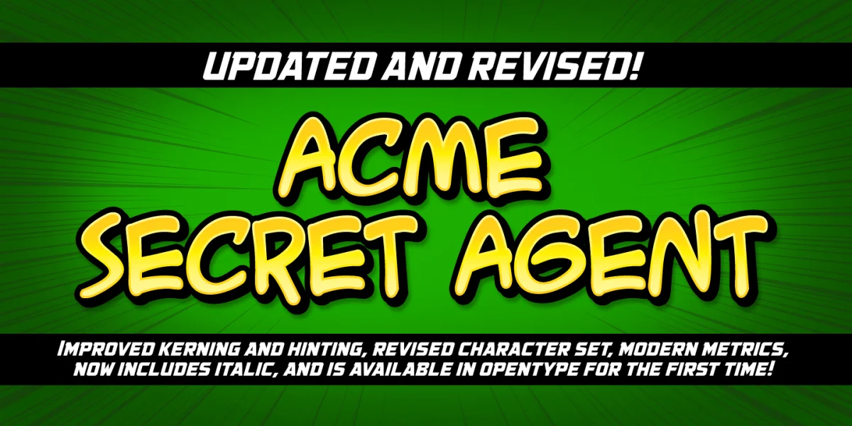 ACME Secret Agent BB Font Family