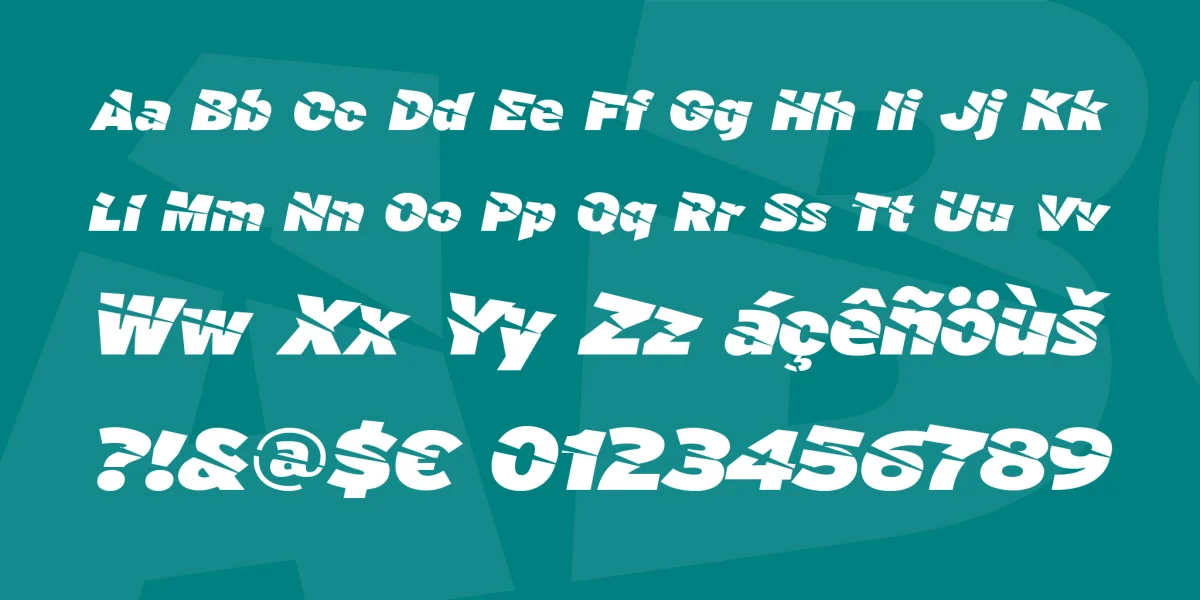 A Cuchillada Font preview 3