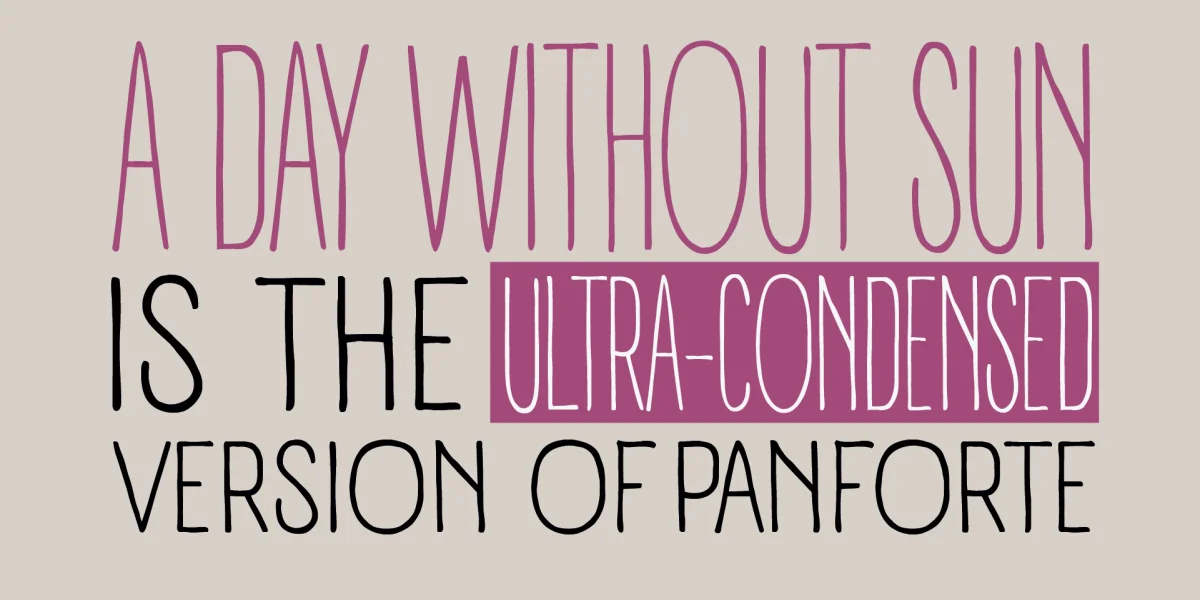 A DAY WITHOUT SUN Font preview 2