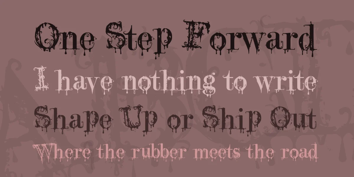 A Lolita Scorned Font preview 2