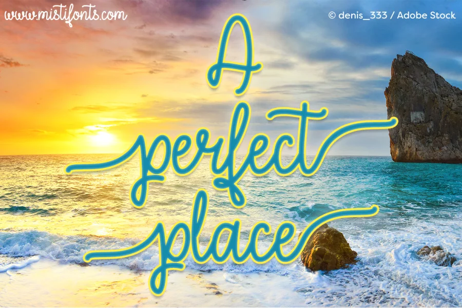 A Perfect Place Font