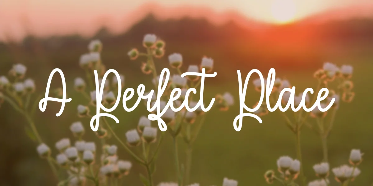 A Perfect Place Font preview 2