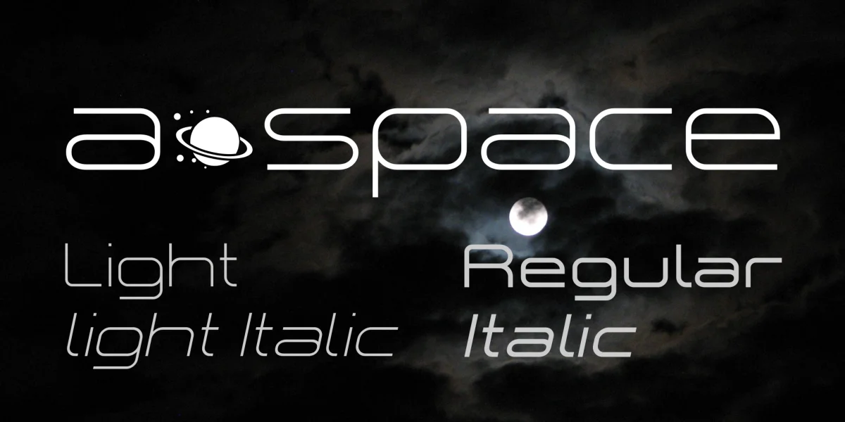 a•space Font Family preview 2