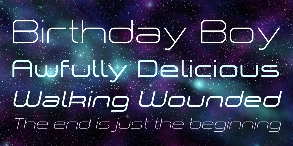 a•space Font Family preview 3