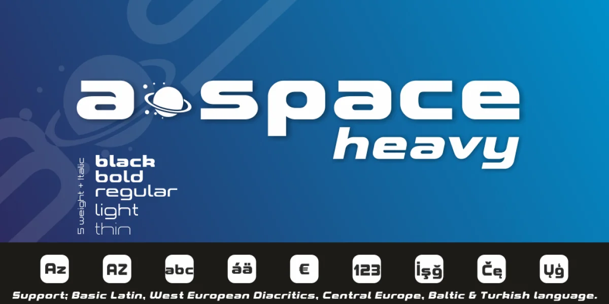A*SPACE HEAVY Demo Font