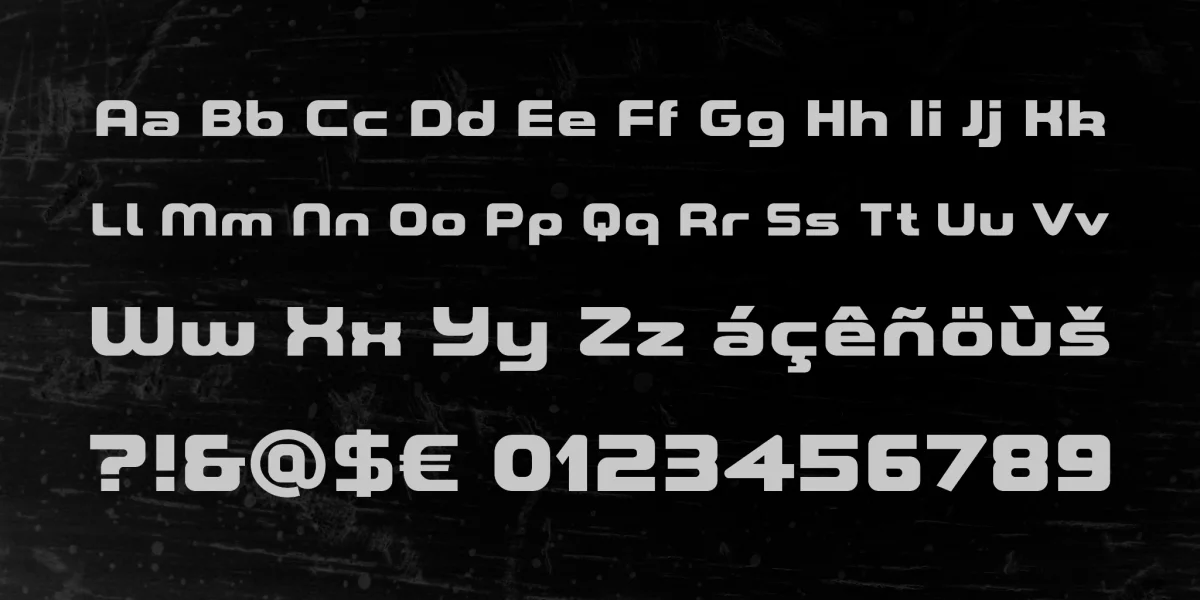 A*SPACE HEAVY Demo Font preview 4