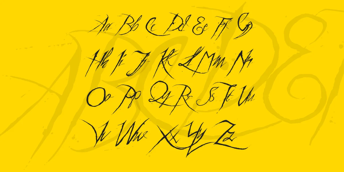 a Theme for murder Font preview 4