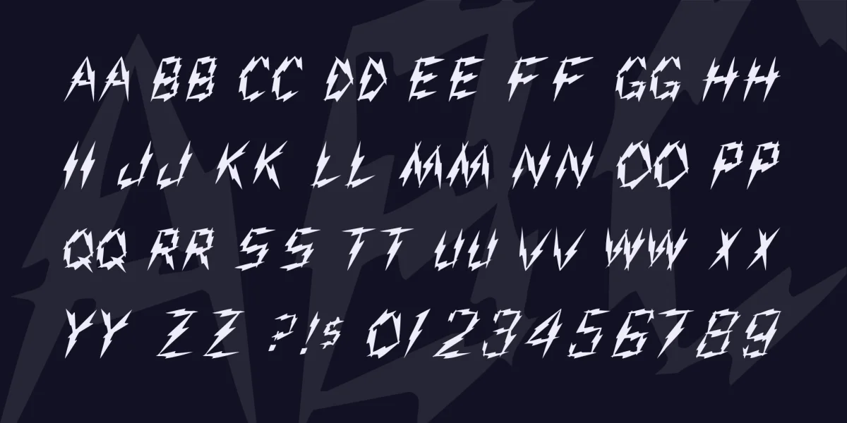 Aarcover Font preview 3