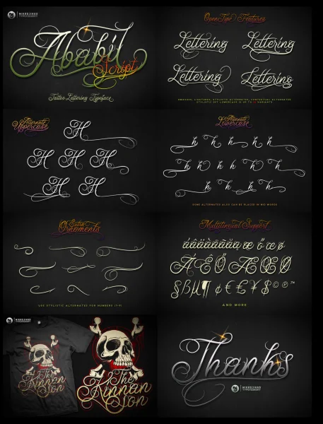 Ababil Script DEMO Font