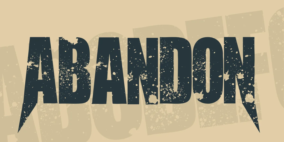 AbandoN Font preview 2