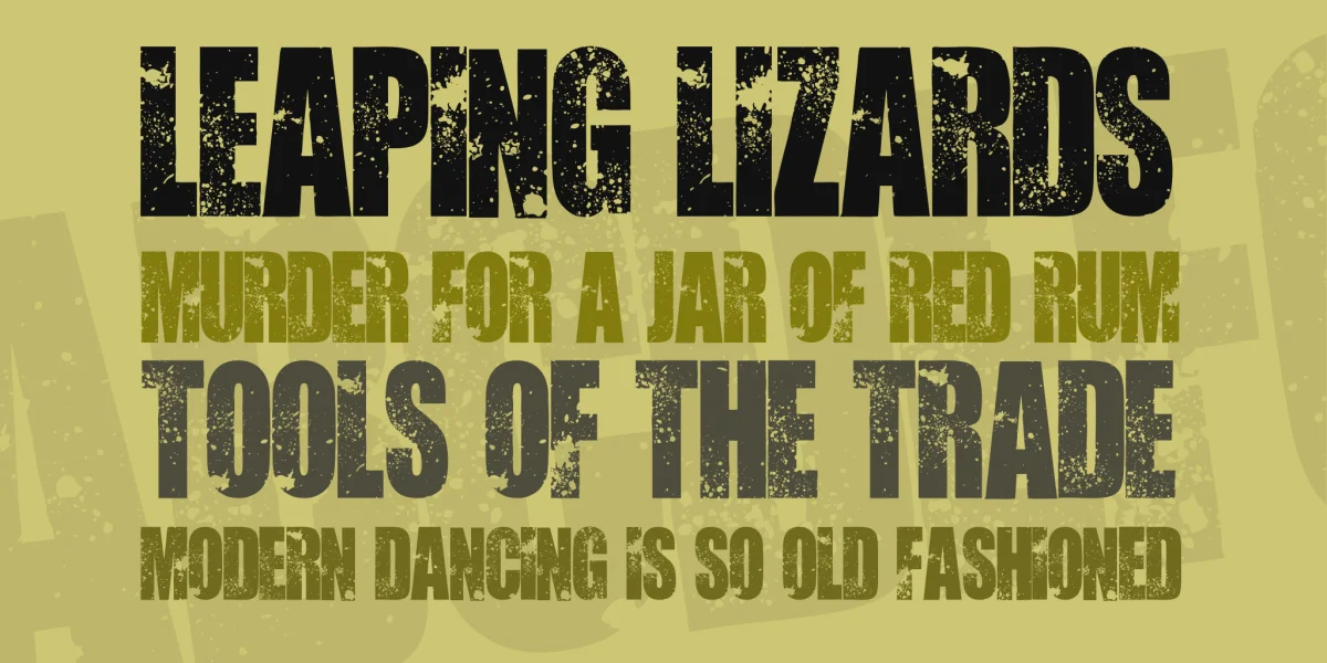 AbandoN Font preview 3