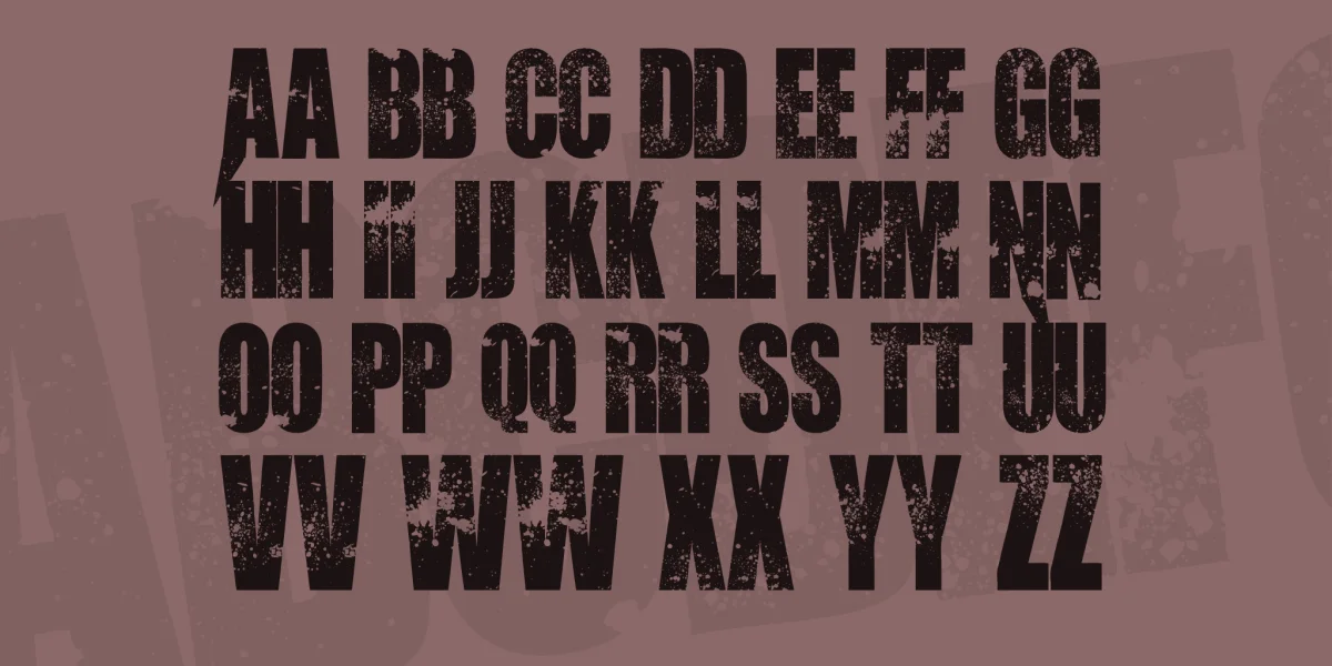 AbandoN Font preview 4