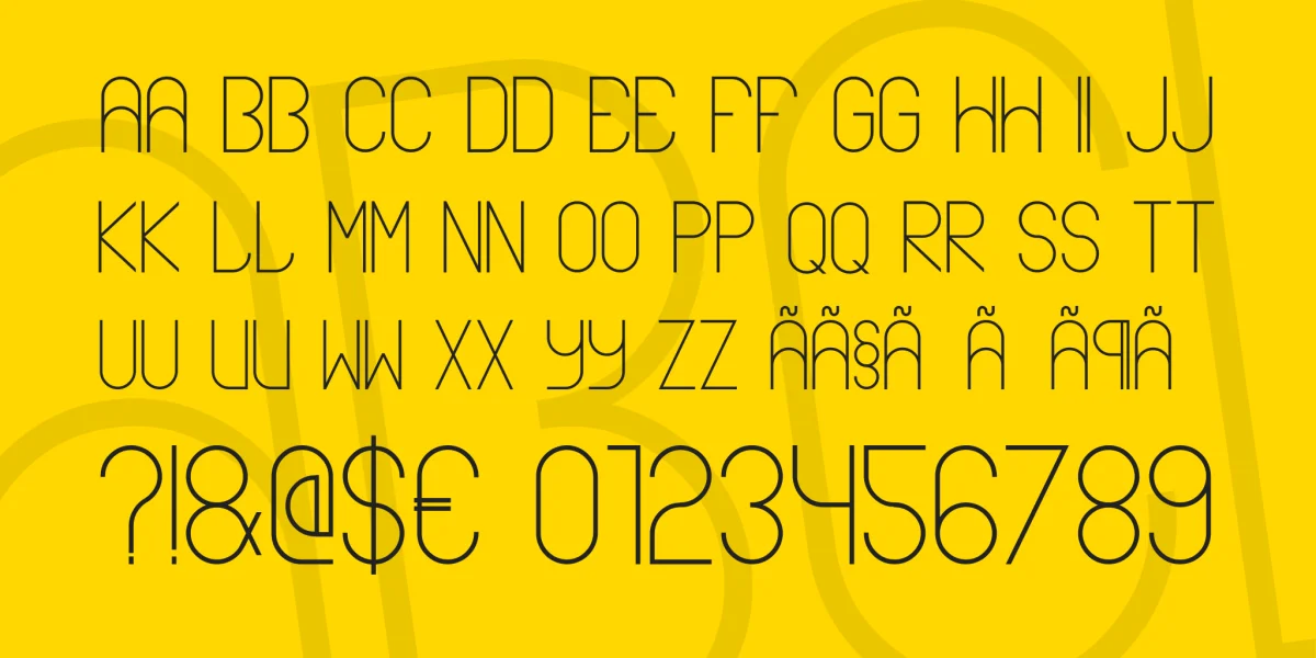ABLAX Font preview 4