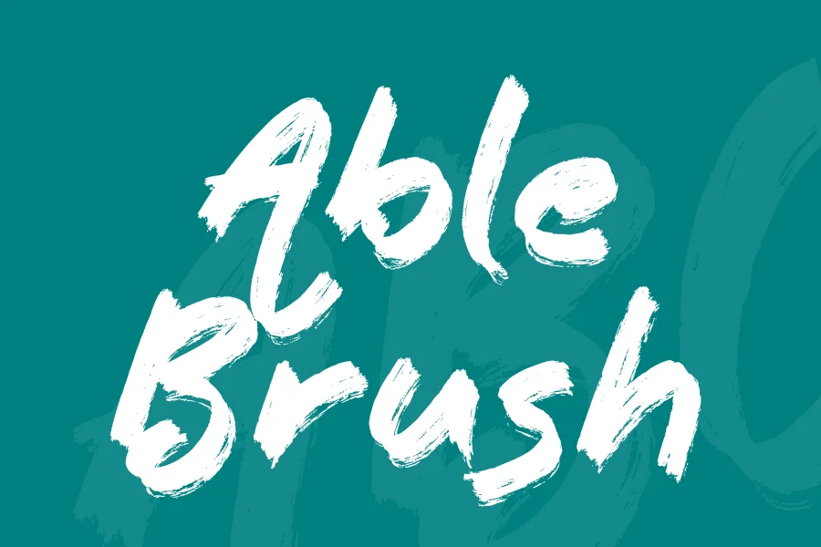 Able Brush Font