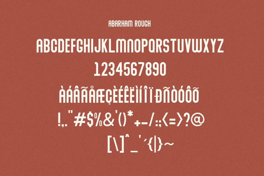 Abraham Font Family preview 10
