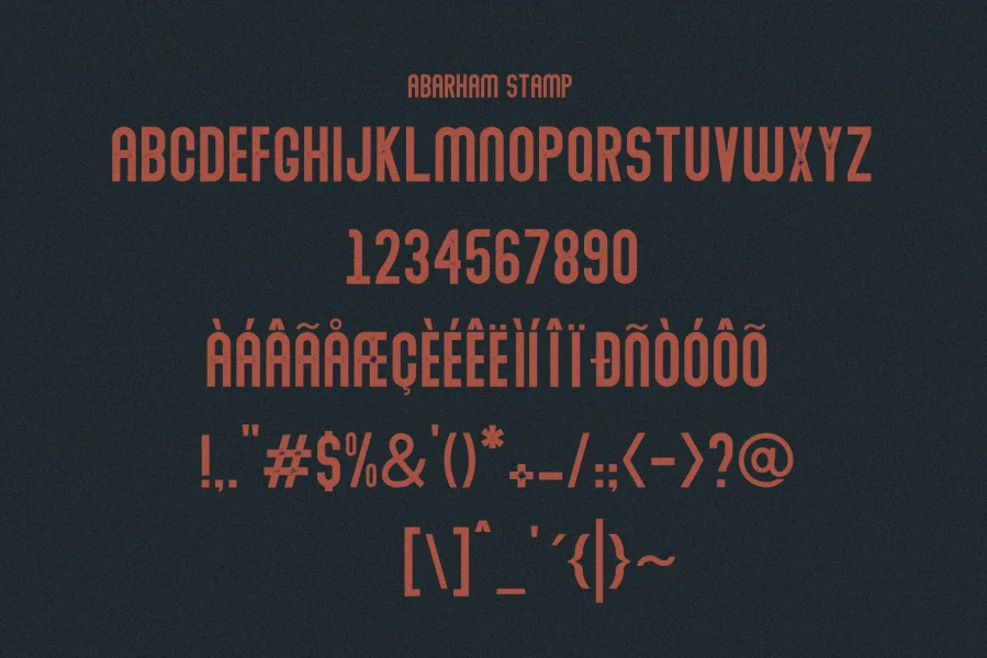Abraham Font Family preview 11