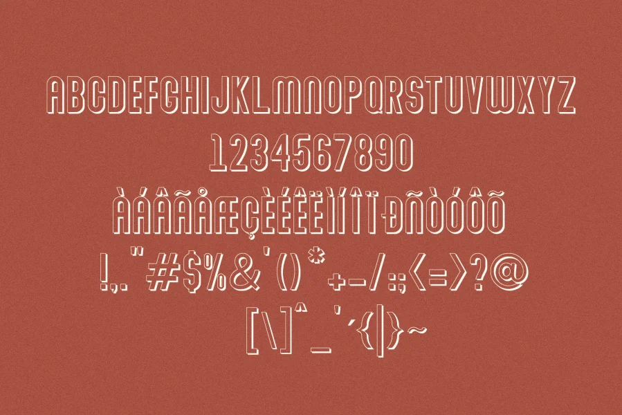 Abraham Font Family preview 12