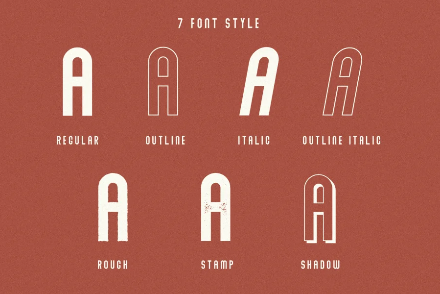 Abraham Font Family preview 2