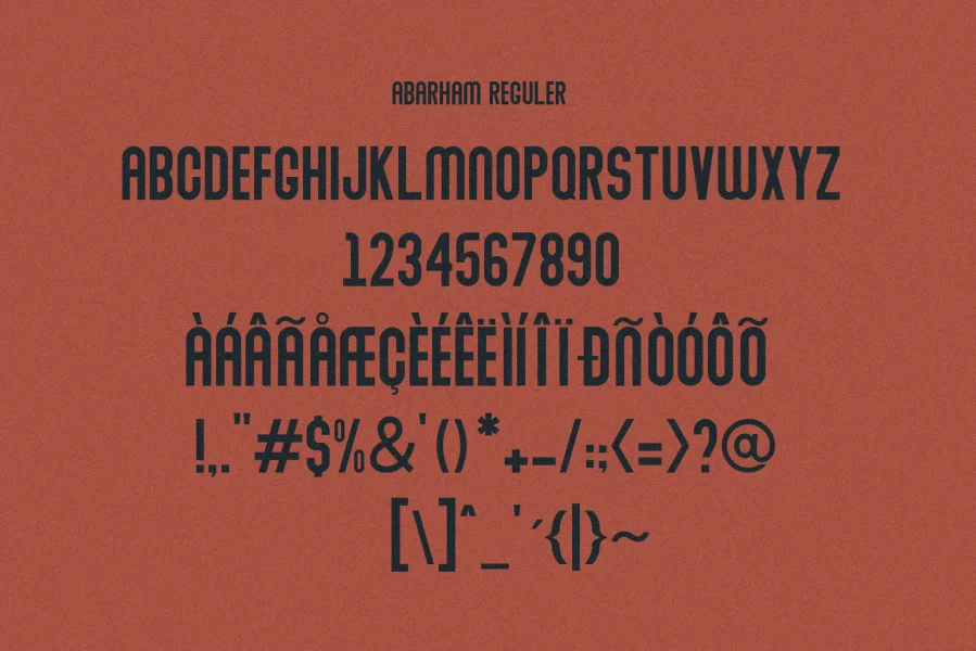 Abraham Font Family preview 6