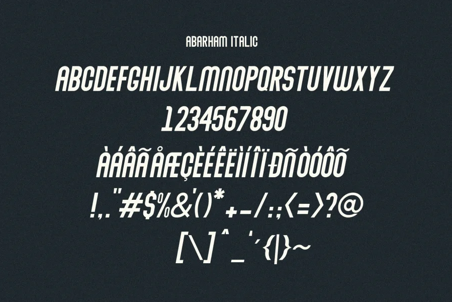 Abraham Font Family preview 7