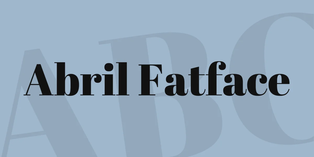 Abril Fatface Font
