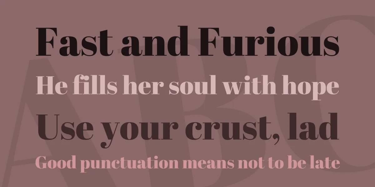 Abril Fatface Font preview 2
