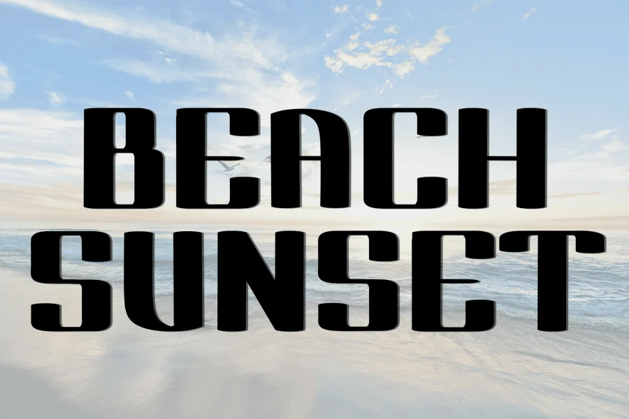 Abroad Font preview 2