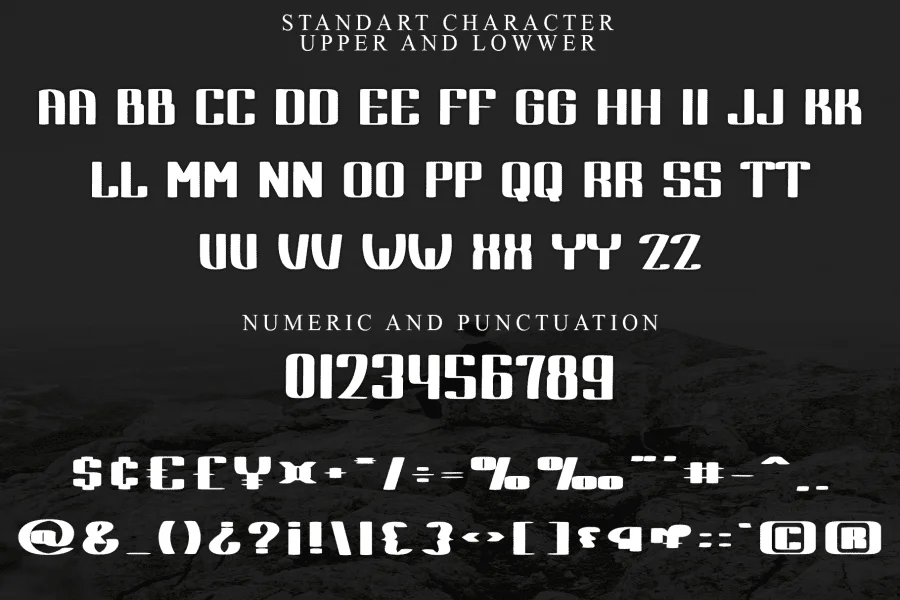 Abroad Font preview 4